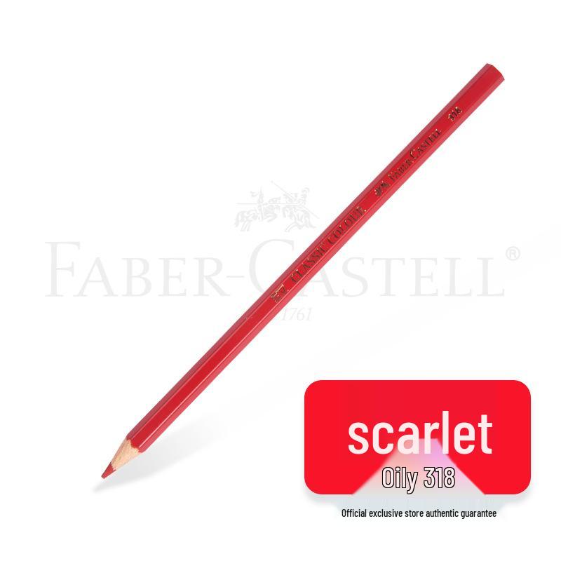 Faber-Castell Art Oil-Based Colored Pencils Set - Red, White, Black, and 60 Single and Complementary Colors.