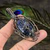 Sodalite Handmade Copper Wire Wrap Jewelry Pendant 3.15" S8e60