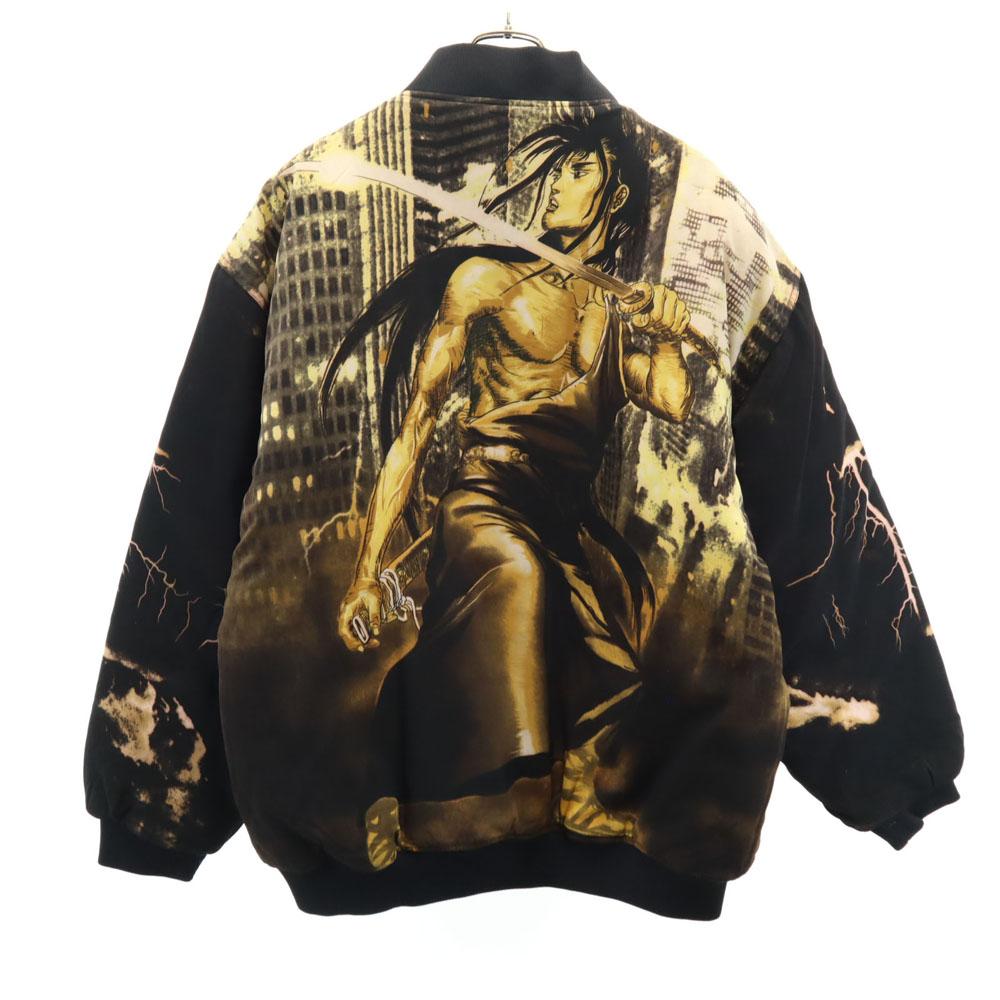 VEELO lata 90. 00. Stara kurtka bejsbolowa XL seria czarna Męska Używana