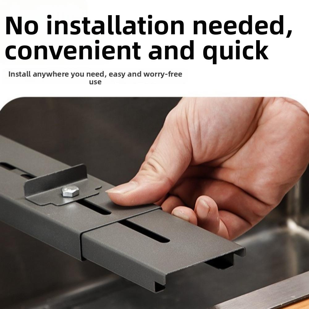 Retractable Sink Mounted Sharpener Stand Carbon Steel Fixed Angle Sharpener Holder  Kitchen Gadgets