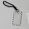 Hochwertiger Polka Dot Fotokartenhalter Tasche Anhänger Multifunktionale Kartenhülle Foto-Display-Halter Kreditkarte Ausweis Kartenaufbewahrung