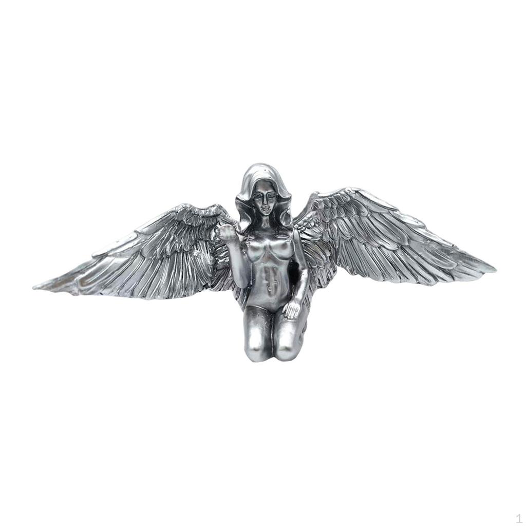 Statue Resin Praying Cherub Figurine Retro Artwork Fairy Sculpture Collectible