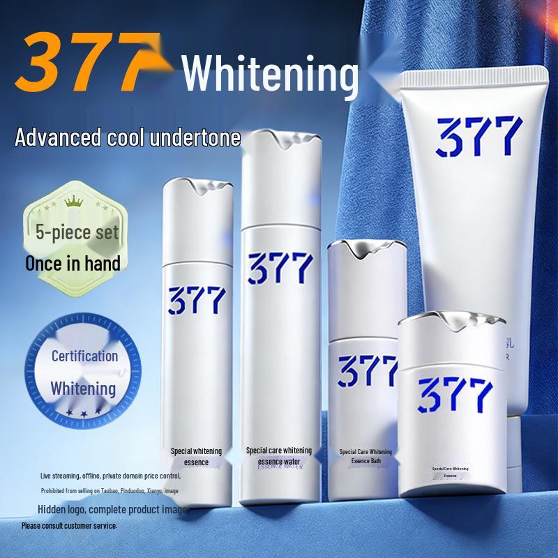 377 Brightening Skincare Set: Face Cream & Toner for Whitening Treatment and Spot Removal