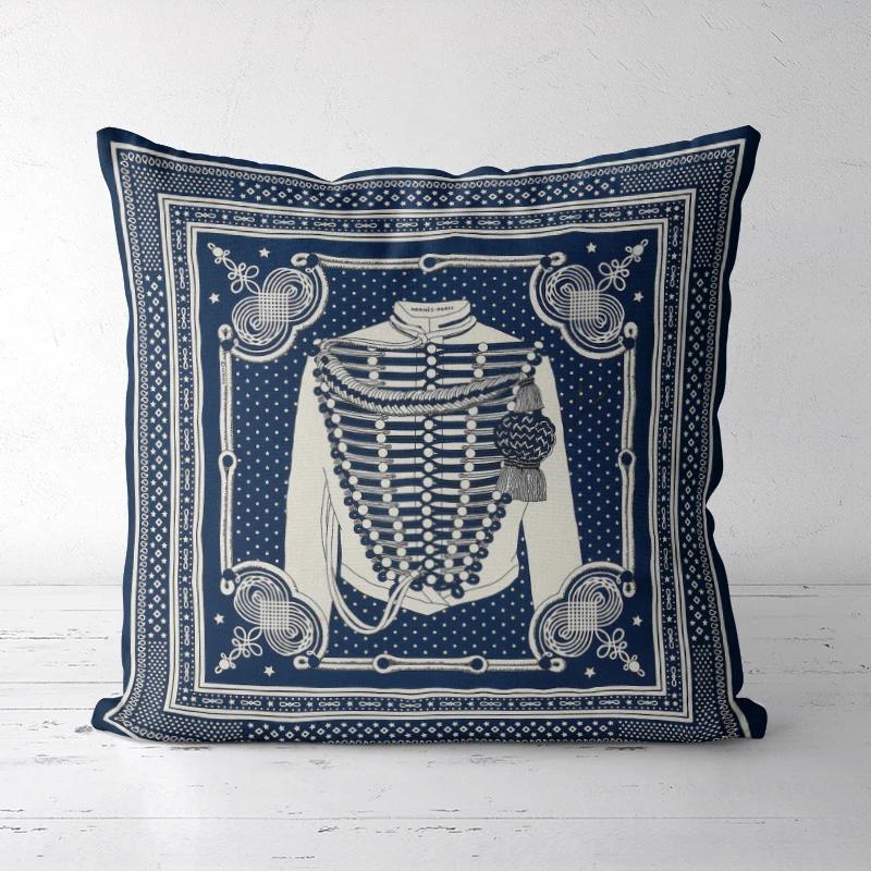 A Drop Shipping Printed Cushion Cover Decorative Pillowcases High-end Royal High Quality Thick Europe Rich Italy Design 1-27#