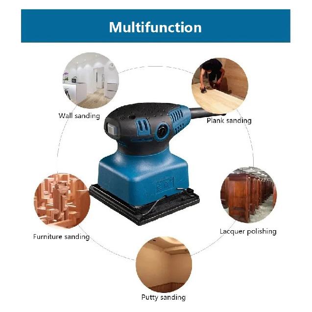 Electric Sander Wood Putty Sheet Metal Paint Polishing Machine Woodworking Random Orbital Sandpaper Machine Power Tool