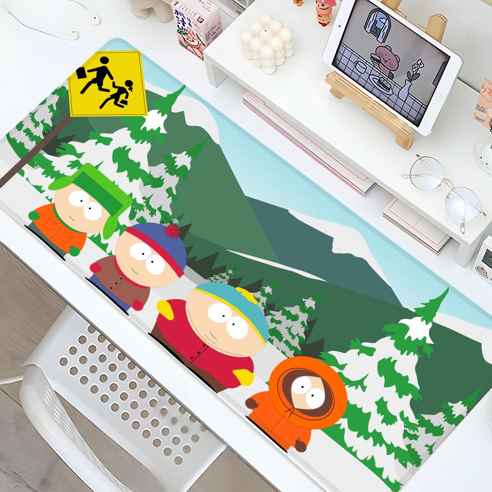 Tappetino Mouse TV S-SouthS P-ParkES Tappetino Mouse da Gioco Bordo Bloccato Grande per Computer Giocatore Grande in Gomma Tappetino Mouse Artistico Tappetino Fresco per Scrivania Laptop