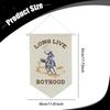 Boyhood Banner Decorative Wall Hanging Pennant Flag Triangle Display Ornament Polyester Wooden