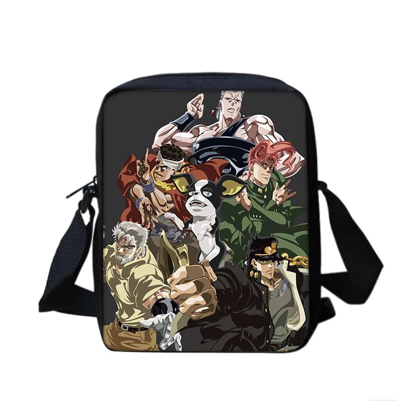 JoJo's Bizarre Adventure multifunctionele schoudertas met grote capaciteit, het perfecte cadeau voor jongens en meisjes op schoolverjaardagen