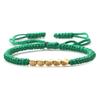 Handmade Tibetan Copper Bead Thread Braided Bracelet Red Lucky Rope Prayer Wristband Bracelets for Men Women Ethnic Jewelry Gift