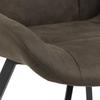 Waylor UPHOLSTERED CHAIR Anthracite Metal Legs