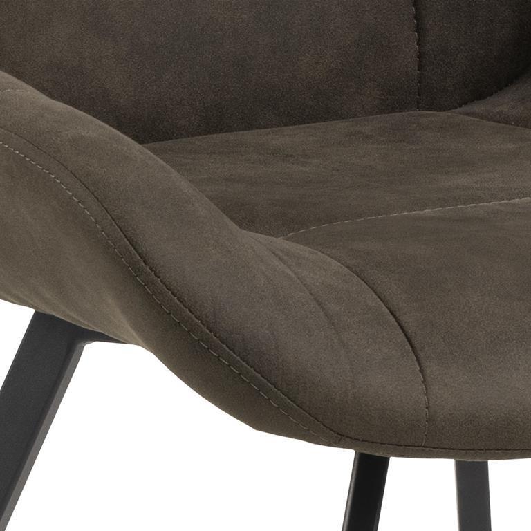 Waylor UPHOLSTERED CHAIR Anthracite Metal Legs