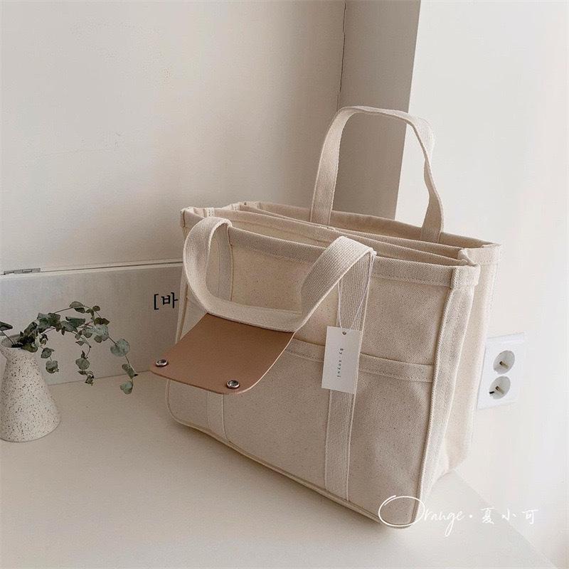 Multifunctional Mother & Baby Canvas Shoulder Bag - Korean Style Fashion Stroller Bag