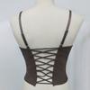 Slim Fit Lace Corset Sleeveless Suspender Vest Spicy Girl Style Crop Tops  Travel