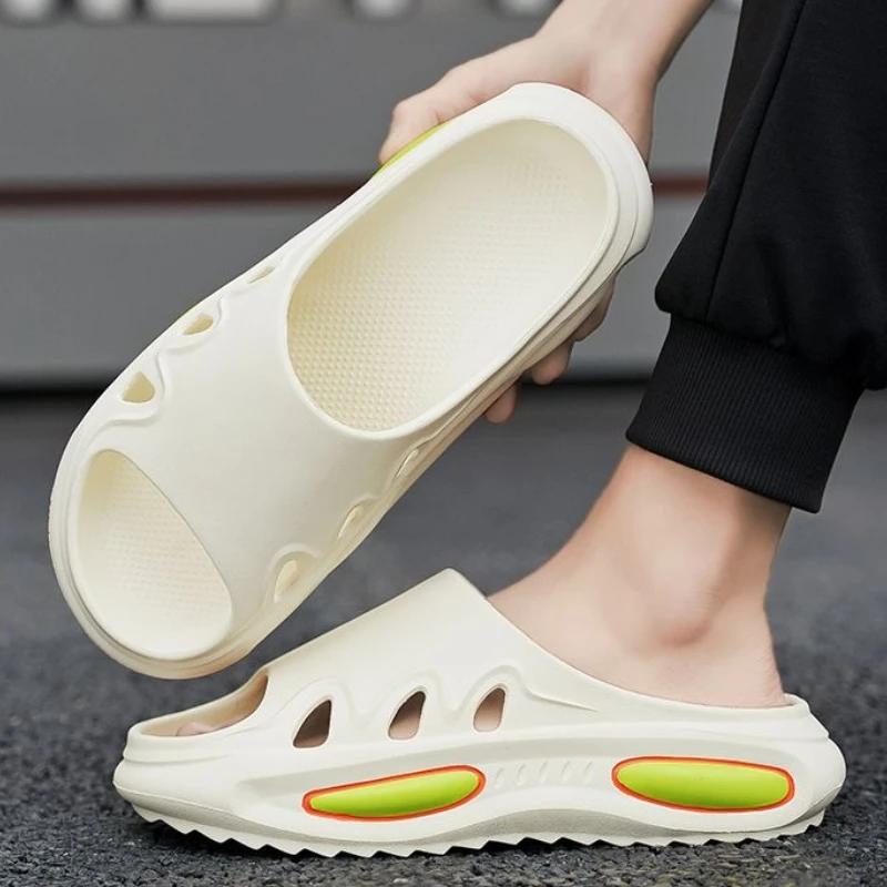 Fashion House Sandals Man Platform Walk Around Home Shiatsu Bathroom Slippers for Men Indoor Beach Designer Luxury Adult Original Shoes
