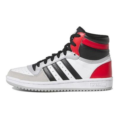 Originals Top Ten RB High-Top Skate Shoes Kids Sneakers White Black Red IG4795
