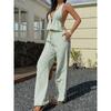 2026 Summer New Vacation Striped Vest Casual Long Pants Women's Casual Suit