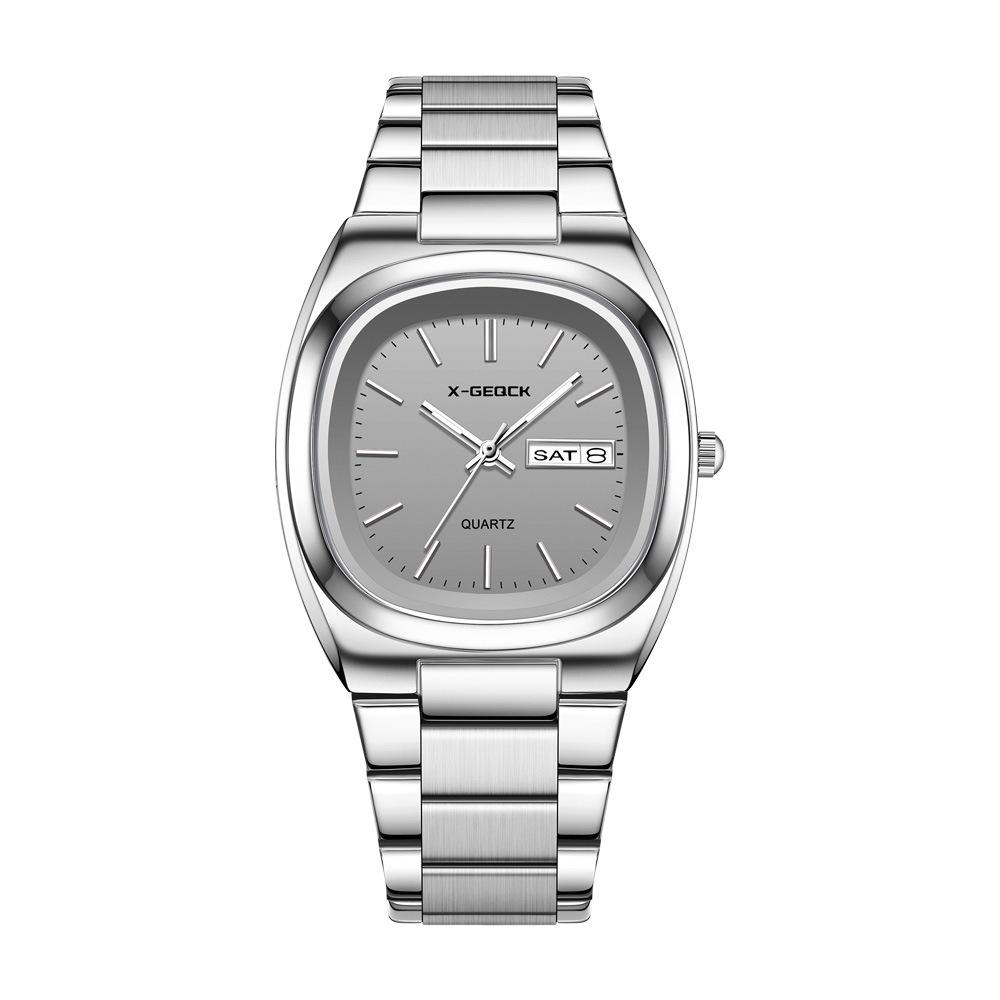 High-Value Watch Women'S Light Luxury Hong Kong Style Double Calendar Women'S Watch Steel Belt Watch Women'S Niche Light Luxury Quartz Watch Women