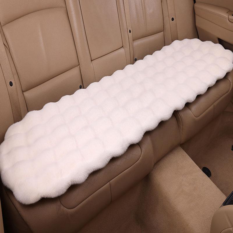 Winter Plush Rabbit Covers Car Seats Cushion Universal Keep Warm Ultra-Soft Auto Chair Protector Pad Car Interior Accessories
