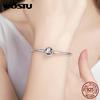 WOSTU 100% 925 Silver Poetic Blooms Bracelet & Bangles For Women Fit DIY Charms Beads Original Jewelry Gift FBS919