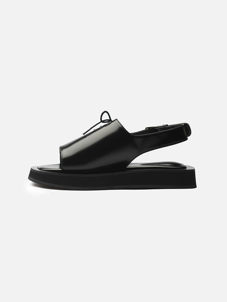 Then Joanna Sandals / Black
