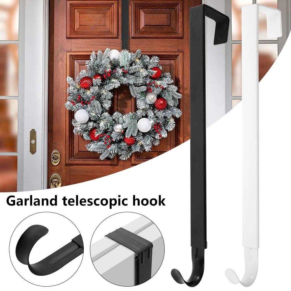 Floral Wreath Hanger Over The Door Large Wreath Metal Hook For Christmas Easter Wreath Front Door Hanger Xmas Party Supplies
