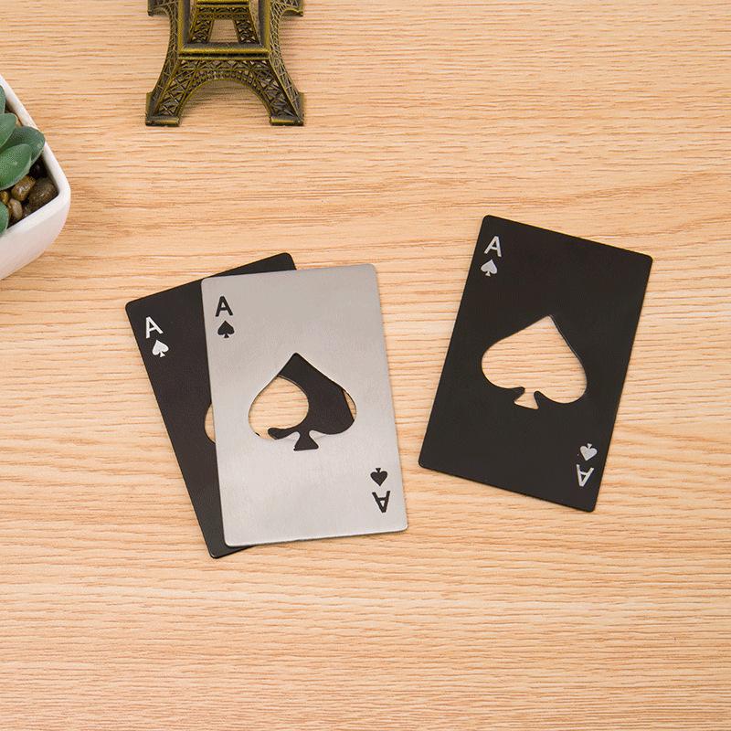 Ace of Spades Metal Bottle Opener - Portable Bar & Household Tool