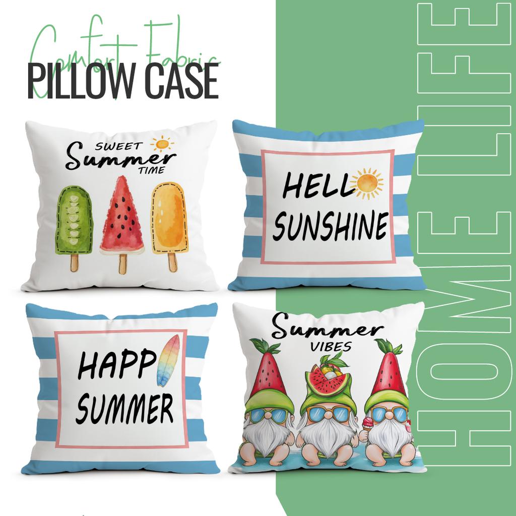Skateboard Watermelon Pillowcase Printed Polyester 40/45/50Cm Throw Pillowcover Decorative Sofa Cushion Pillowslip Home Decor