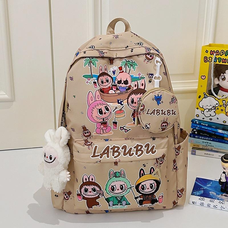 Labubu Kinderrucksack Schultasche Schüler Schultasche Leichter Niedlicher Rucksack Mode Cartoon Rucksack