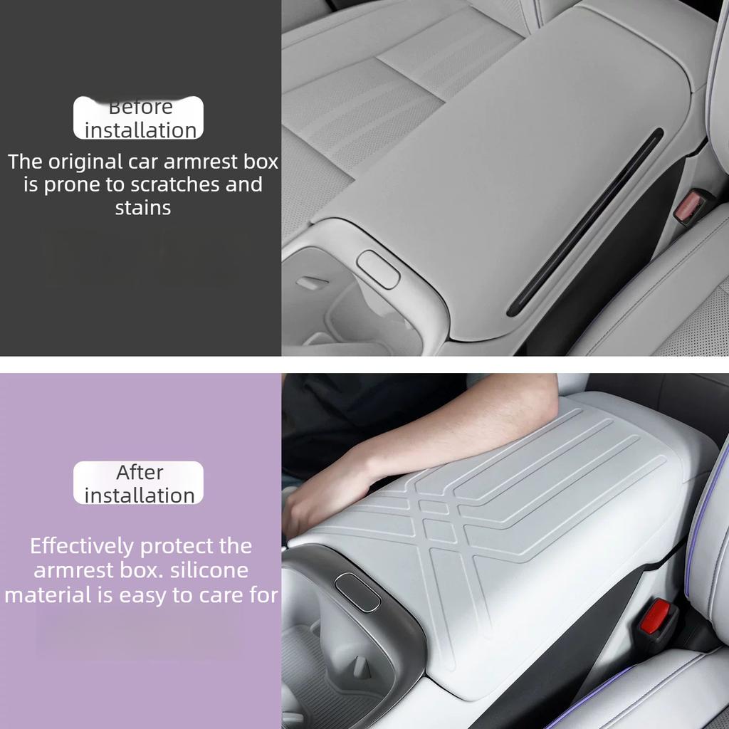 Silicone Center Console Armrest Cover For 2026 XPENG L03 Box Protective Sleeve Car Interior Anti‑Wear Protection Accessories