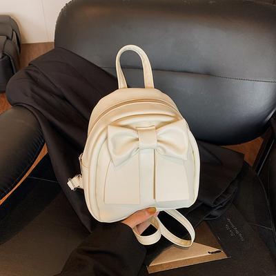 Cute Minimalist Bowknot Small Bag Fashion Chic Backpack for Daily Wear CLE