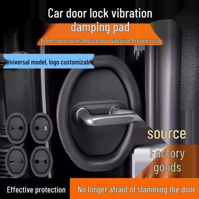 Universal Silicone Car Door Lock Protection Pad - Sound Reduction & Shock Absorption for Select Models