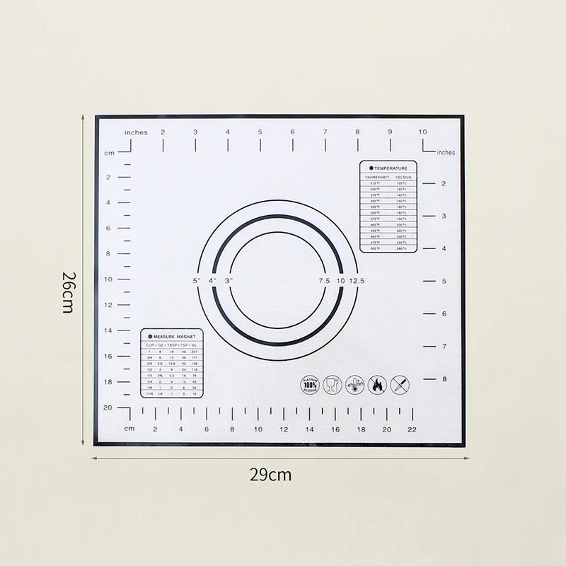 

Non-Stick Silicone Pad Baking Sheet Cupcake Dessert Mat Baking Mat with Scale Pastry Boards Cookie Decorating Tools - 45x60cm