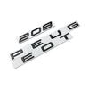 Metal Car Rear Trunk Emblem L Stickers Accessories for Peugeot 208 Letters Badge Modification Decoration
