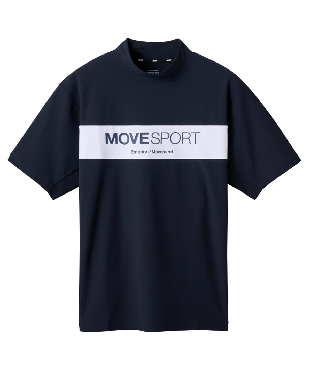 

Descente SUNSCREEN Mini Pique Mock Neck Shirt Stretch Sweat Absorbent Quick Drying UV Protection Sunscreen Summer DMMXJA53 Navy S [Move Sports]