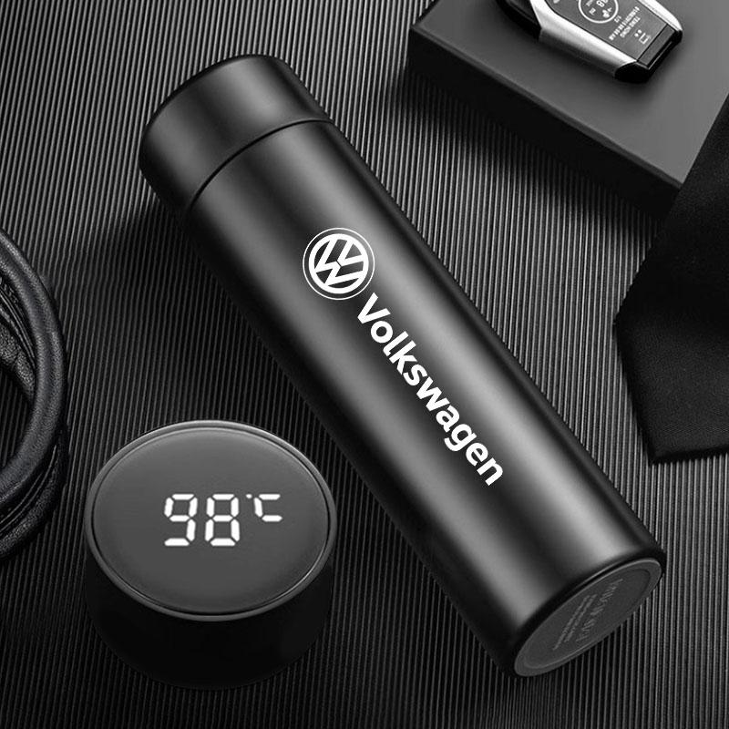 500ML Car Vacuum Cup 304 Stainless Steel Thermos Flask For VW GTI Polo Golf Passat Tiguan Arteon Touareg CC Taigo Caddy Jetta