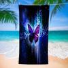Butterfly And Flowers Bath Towel Soft Quick Dry Beach Towel Absorbent Hand Towels Multipurpose for Bathroom Hotel Gym Spa Sport