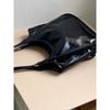 IELGY Retro All-Match Commuter Tote Bag Large Capacity Black Portable One Shoulder