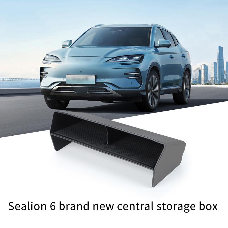 Center Console Organizer Tray Space Saving Non-Shaking Armrest Storage Box for Song PLUS 23-25 Auto Accessory
