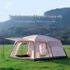 Outdoor Camping Tent for 3-10 People, Two-Room Design