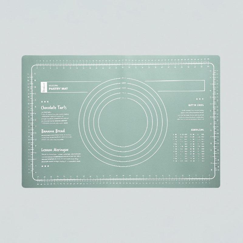 Silicone Measuring Kneading Pad Flour Pad Household Rolling Board Thick Non-slip - Very Suitable for Making Cakes and Bread