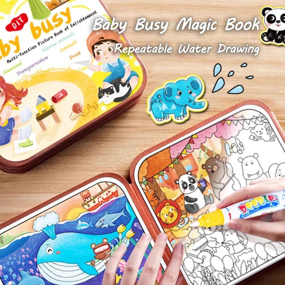 

1 комплект Doodle Baby Hand Torn Book Mess-free Baby Montessori Book Детские игрушки для рисования Подарок на день рождения разноцветный