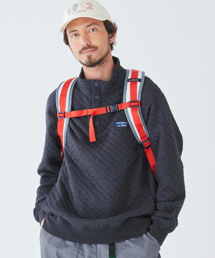 L.L.Bean Continental Backpack, Color Block, One Size Fits Most, Sail OrangePine Green, Multicolor, 1000211094