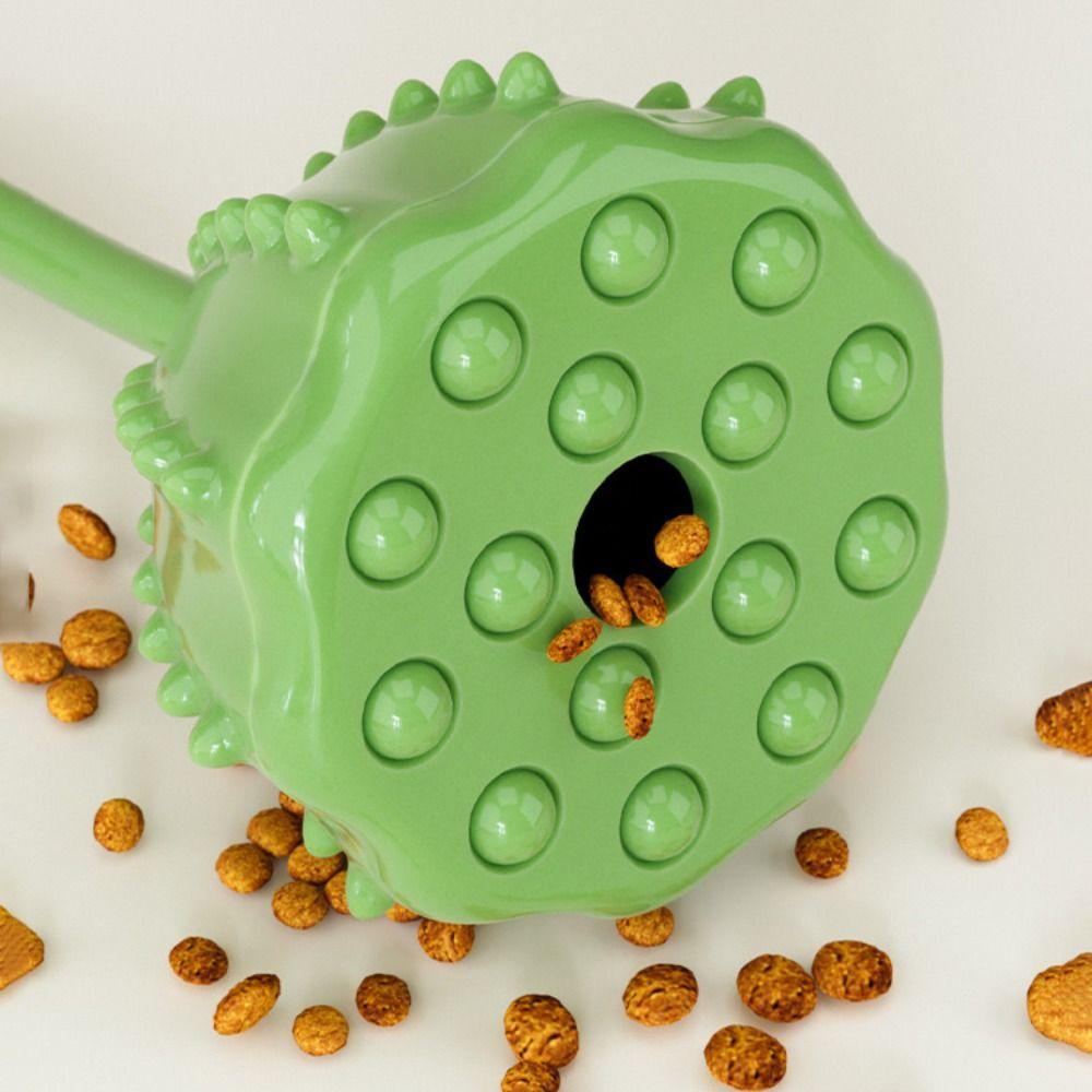 Lotus Seedpod Pet Slow Feeder Ball Relieve Boredom Pet Food Dispenser Dog Chewing Toys  Puppy