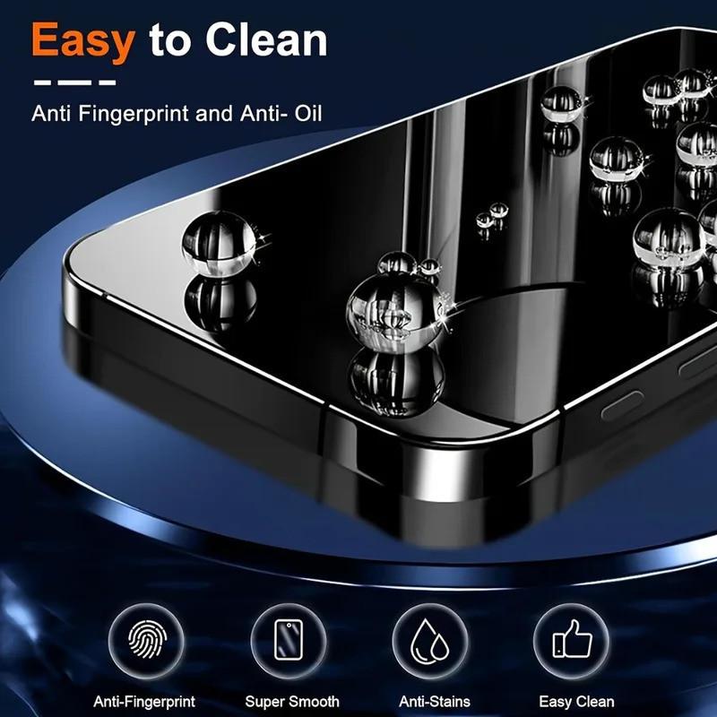 3Pcs Anti Spy Tempered Glass for iPhone 17 16 15 14 Pro Max 15 16 Plus Screen Protector for iPhone 13 12 11 Pro 17 Air XR XS Max