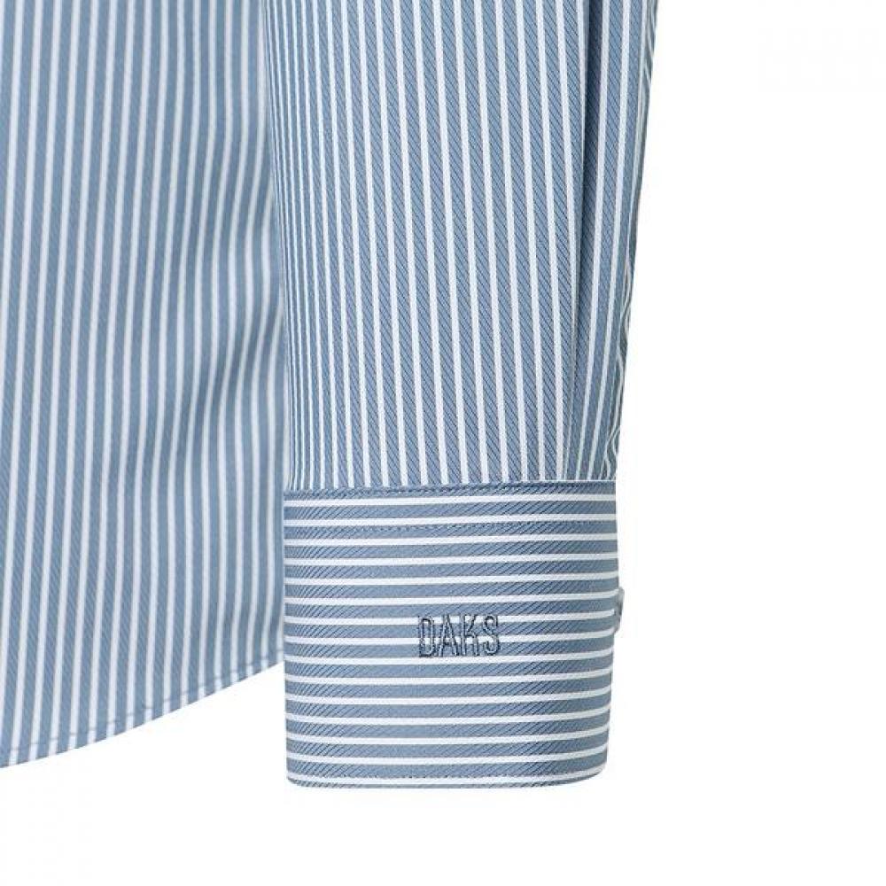 Daks Men S Stripe Regular Fit Long Sleeve Shirt dma1Shdl121b1
