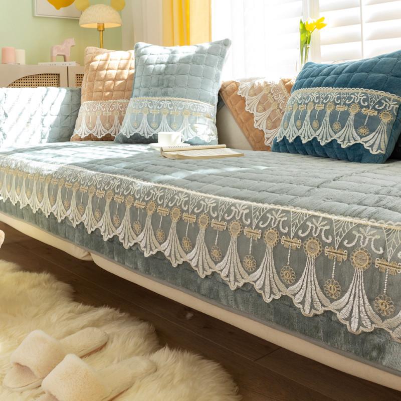 

Подушка для дивана из фланели, зимняя, утолщенная, нескользящая, чехол для дивана, всеобъемлющий чехол для сиденья, простое современное полотенце для спинки, зима 70*70