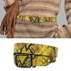 Adjustable Leopard Print Leather Belt for Women Men Popular Western PU Belt Pin Buckle Waistband for Daily Use & Party