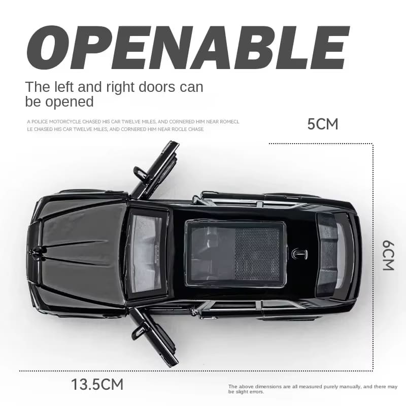 1:36 Cullinan Alloy Car Model Die-cast Toy with Sound and Light Vehicle Ornaments Toy Sound and Light Pull Back Children's Gift Trendy Accessories