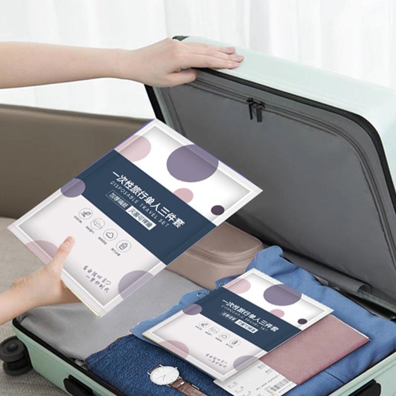 Reise Einweg Bettwäsche Set Verdickter Vlies Bettbezug Bettwäsche Hotel Bettlaken Bettbezug Kissenbezug Schlafen