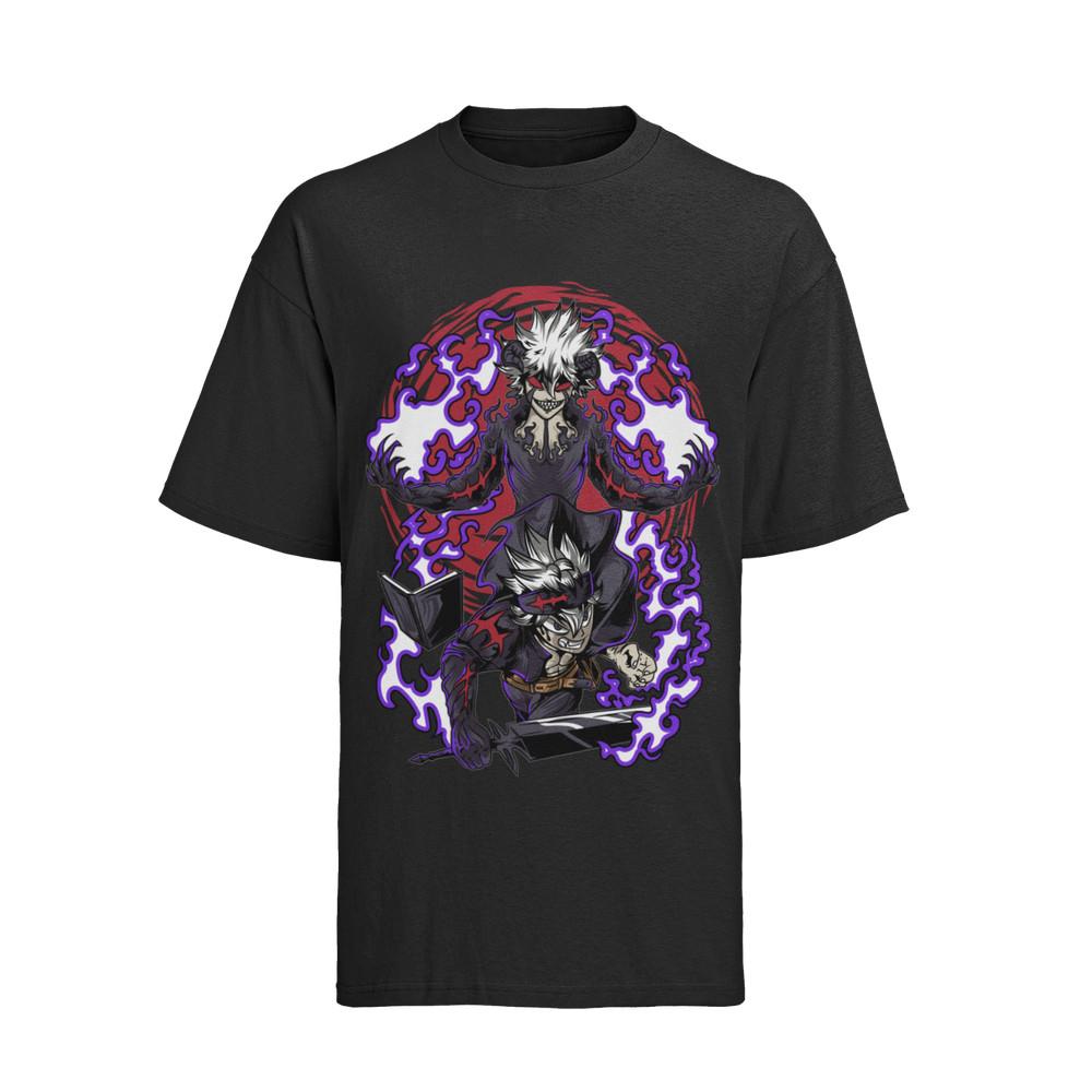 Herren T-Shirt Bio Baumwolle Anime Manga Black Clover Asta Cosplay